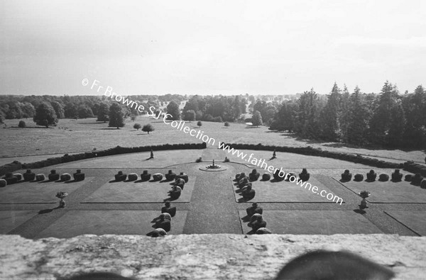 HEADFORD HOUSE  GARDEN FROM ROOF